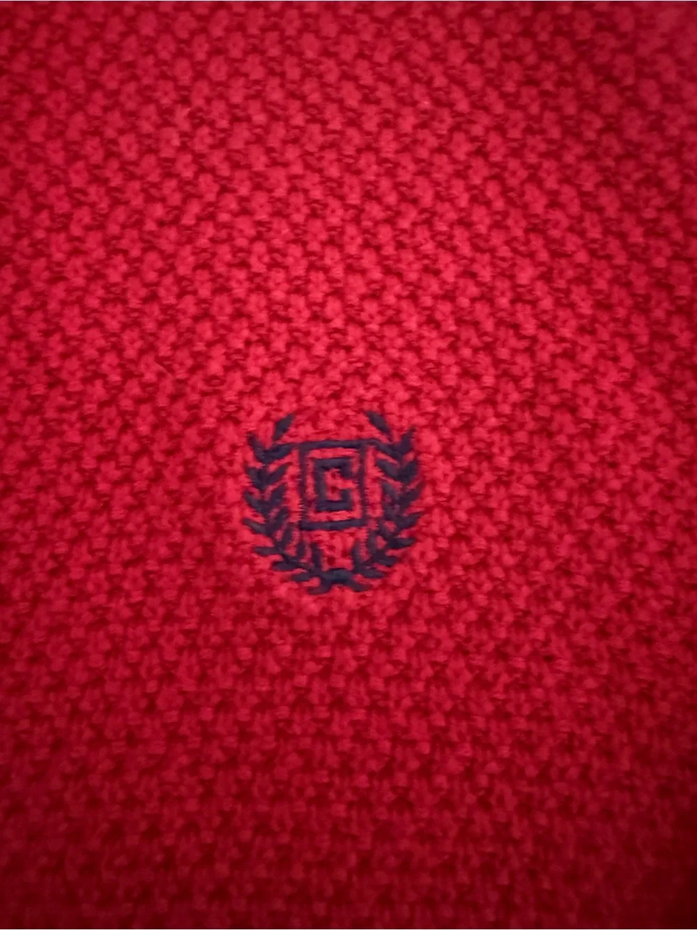 NWOT Vintage Chaps Men’s Waffle Knit Red Crewneck Sweater - Size Medium - Y2K
